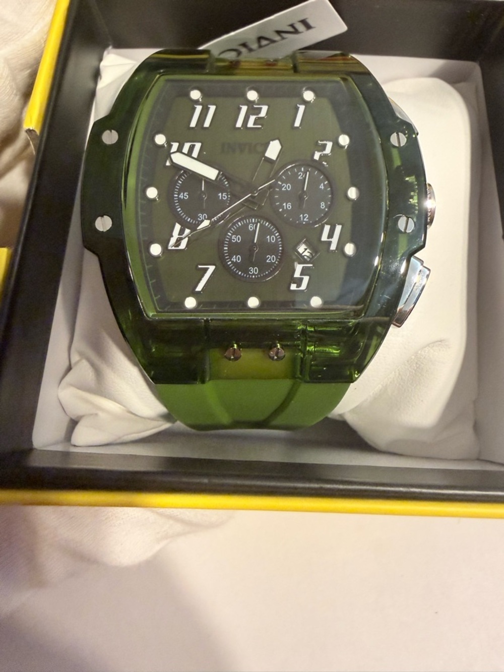 Invicta S1 Rally Vortce Men's Watch - 47mm, Army Green (49980)-Chronograph